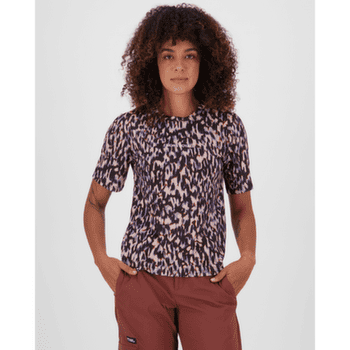 Koszulka z krótkim rękawem Mons Royale Icon Merino T-Shirt Women Rock Leopard