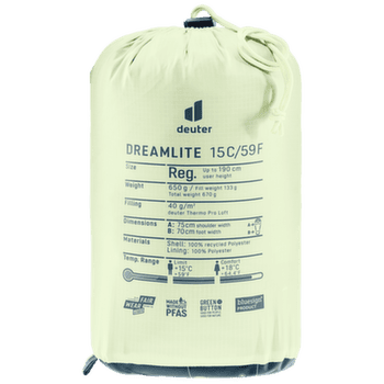 Śpiwór deuter Dreamlite 15 nautic-breeze