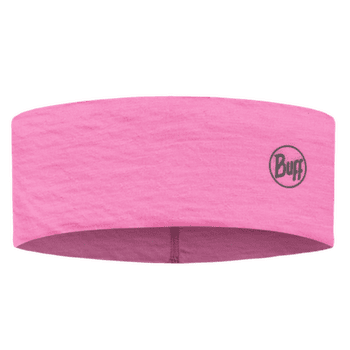 Opaska na głowę Buff Lightweight Merino Wool Headband SOLID FLUOR FUCHSIA