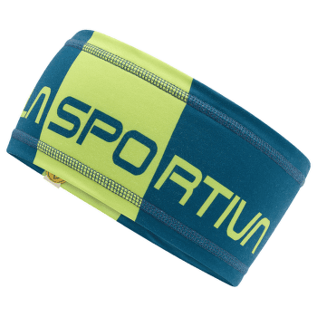 Opaska na głowę La Sportiva Diagonal Headband Storm Blue/Lime Punch