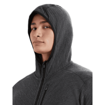 Pulower Icebreaker Descender LS Zip Hood Men Jet HTHR/Black