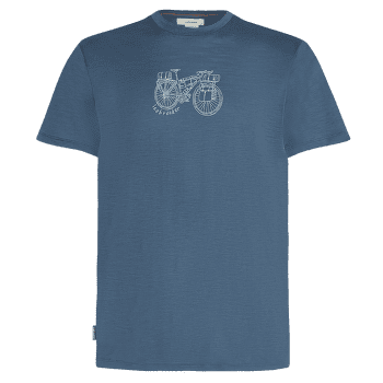 Koszulka z krótkim rękawem Icebreaker Merino 150 Tech Lite SS Tee Adventure Ride Men DAWN