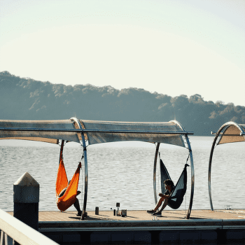 Hamaka Ticket To The Moon Lightest Hammock Forest Green