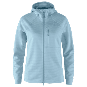 Bluza Fjällräven Abisko Grid Fleece Hoodie Women Breeze Blue