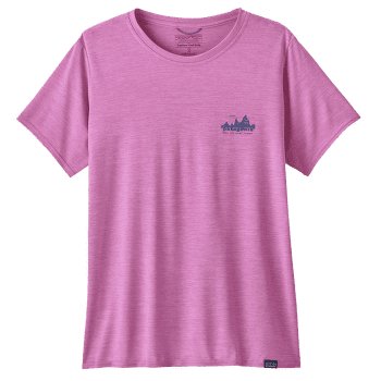 Koszulka z krótkim rękawem Patagonia Cap Cool Daily Graphic Shirt Women 73 Skyline: Brisk Purple X-Dye