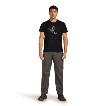 Koszulka z krótkim rękawem Icebreaker Merino 150 Tech Lite SS Tee Skiing Yeti Men BLACK