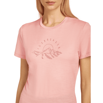 Koszulka z krótkim rękawem Icebreaker Merino 150 Tech Lite SS Tee Sunrise Summit Women BLUSH