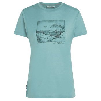 Koszulka z krótkim rękawem Icebreaker Merino 150 Tech Lite SS Tee Sunrise Summit Women HYDRO