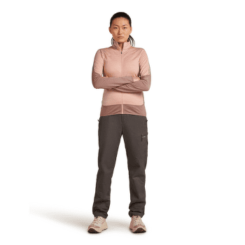 Bluza Icebreaker Merino Blend 300 RealFleece™ Descender LS Zip Women SUMMIT/BLUSH/CB