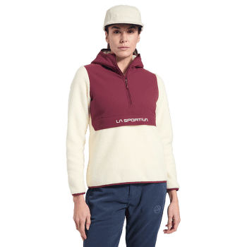Bluza La Sportiva GUIDANCE SHERPA HOODY WOMEN Chalk/Redwood