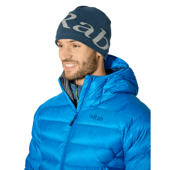 Czapki Rab Logo Beanie Tempest Blue/Light Zinc