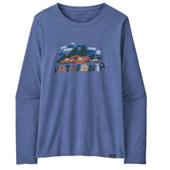 Koszulka z długim rękawem Patagonia L/S Cap Cool Daily Graphic Shirt Women Fitz Roy Foliage: Current Blue X-Dye