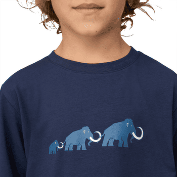Koszulka z długim rękawem Mammut MAMMUT CORE LONGSLEEVE KIDS LOGO marine 5118