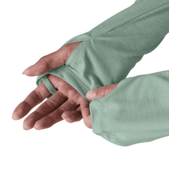 Koszulka z długim rękawem Patagonia Long-Sleeved Cap Cool Sun Shirt Women Nouveau Green - Blue Sage X-Dye