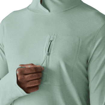 Koszulka z długim rękawem Patagonia Cap Cool Sun Hoody Men Thermal Blue - Thin Ice X-Dye