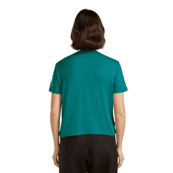 Koszulka z krótkim rękawem Icebreaker Merino 150 Tech Lite SS Crop Tee Women TIDAL TEAL