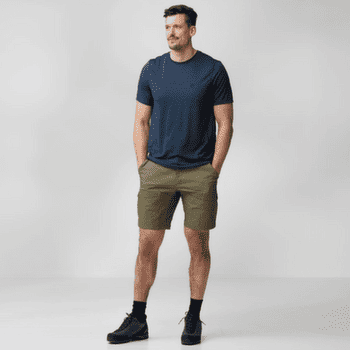 Koszulka z krótkim rękawem Fjällräven ABISKO LITE SS MEN Grey-Melange