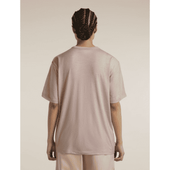 Koszulka z krótkim rękawem Icebreaker Merino 150 Tech Lite SS Relaxed Tee Mountain Shift Women PINK QUARTZ