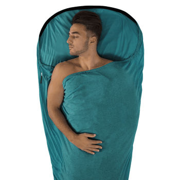 Wkładka do śpiwora Sea to Summit Coolmax Adaptor Liner Aqua