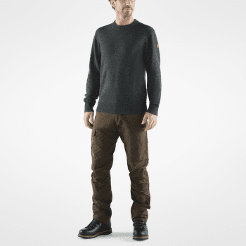 Sweter Fjällräven Övik Round-neck Sweater Men Dark Grey 030