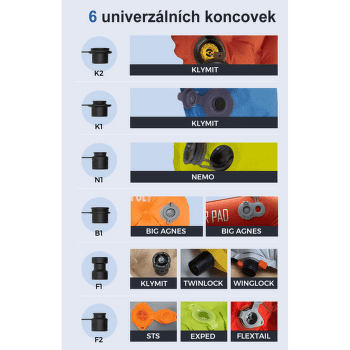 Zestaw Flextail Nozzle Set for Portable Air pump ZERO Pump Black