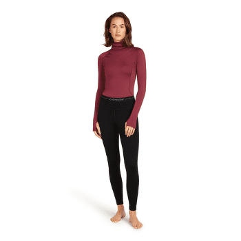Legginsy Icebreaker 300 MerinoFine Polar Leggins Women Black
