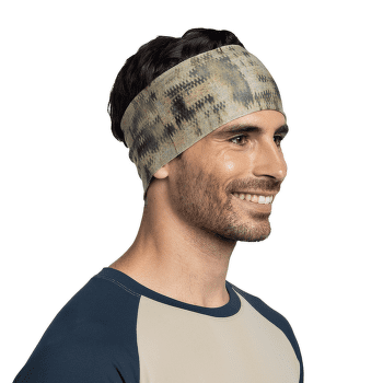 Opaska na głowę Buff Coolnet UV Wide Headband RESCA TUNDRA KHAKI