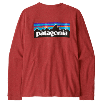 Koszulka z długim rękawem Patagonia Long-Sleeved P-6 Logo Women Potters Red