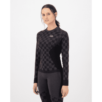 Koszulka z długim rękawem Mons Royale Ascender Merino Seamless Long Sleeve Women Mauve / Black