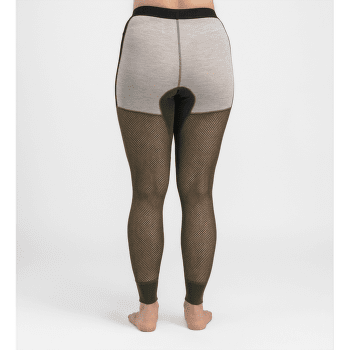 Legginsy Aclima WoolNet Hiking Longs Women Jet Black/Poinciana/Capulet Olive