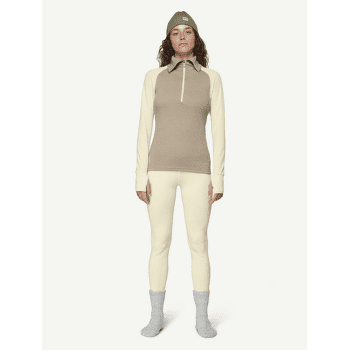 Pulower Devold Expedition Merino Silk Zip Women 000B  OFFWHITE/STONE