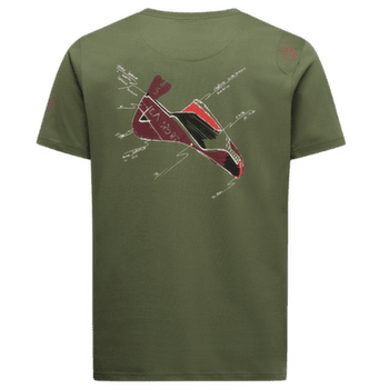 Koszulka z krótkim rękawem La Sportiva MANTRA T-SHIRT Men Cypress/Mountain Red