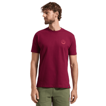 Koszulka z krótkim rękawem La Sportiva CIRCLE LOGO T-SHIRT Men Night Sky/Mountain Red