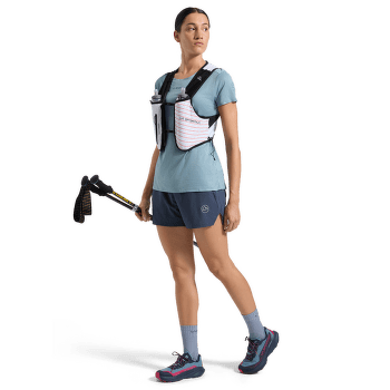 Koszulka z krótkim rękawem La Sportiva PURE T-SHIRT Women Black/Hibiscus