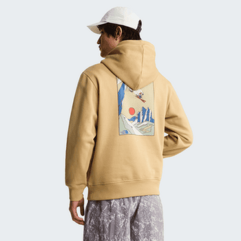Bluza The North Face U Mountain Celebration Relaxed Hoodie-Graphic Men Khaki Stone