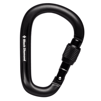 Karabinek wspinaczkowy Black Diamond PEARLOCK SCREWGATE Black