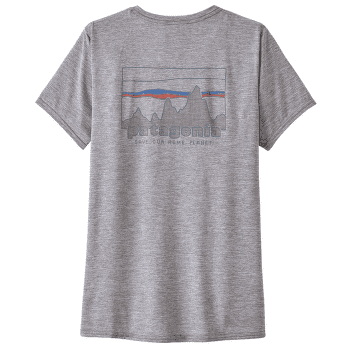 Koszulka z krótkim rękawem Patagonia Cap Cool Daily Graphic Shirt Women 73 Skyline: Feather Grey