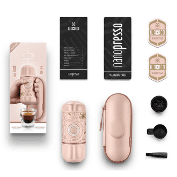Kávovar Wacaco Nanopresso s pouzdrem růžová