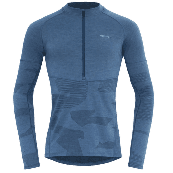 Koszulka z długim rękawem Devold Standal Merino Shirt Zip Neck Men 258A Blue