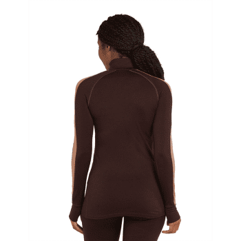 Koszulka z długim rękawem Icebreaker 260 ZoneKnit™ LS Half Zip Women BITTERSWEET/CEDAR WOOD/CB