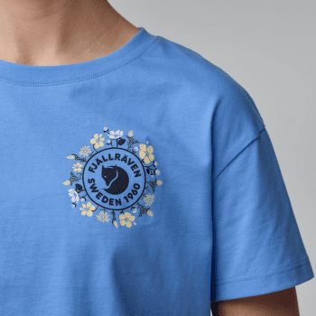 Koszulka z krótkim rękawem Fjällräven Fjällblomster Logo T-Shirt Women Chalk White