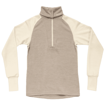 Pulower Devold Expedition Merino Silk Zip Women 000B  OFFWHITE/STONE