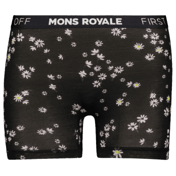 Bokserki Mons Royale Hannah Hot Pant Black Daisy