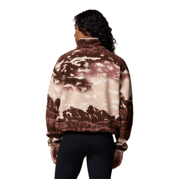 Bluza Columbia Helvetia™ II Printed Cropped Half Snap Women Tobacco Sisters, Dark Stone 256