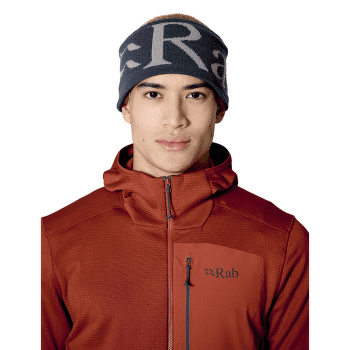 Opaska na głowę Rab Rab Knitted Logo Headband Tempest Blue/Light Zinc