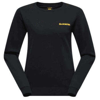 Koszulka z długim rękawem La Sportiva Climbing on the Moon Sweatshirt Women Nero/Giallo