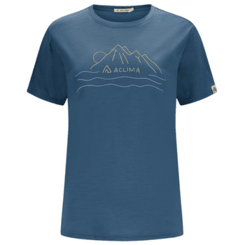 Koszulka z krótkim rękawem Aclima LightWool 140 Classic Tee Sunset Women Blue Fusion