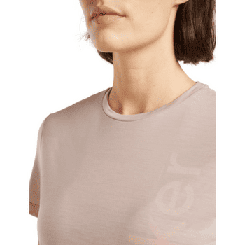 Koszulka z krótkim rękawem Icebreaker Merino Blend 125 Cool-Lite Sphere SS Tee IB Vertical Women PINK QUARTZ