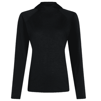 Koszulka z długim rękawem Icebreaker MerinoFine 150 Ace LS Hoodie Women BLACK