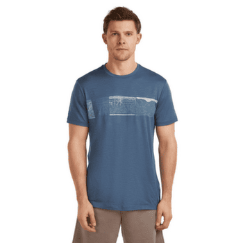 Koszulka z krótkim rękawem Icebreaker Merino 150 Tech Lite SS Tee Elevation Line Men PORCINI